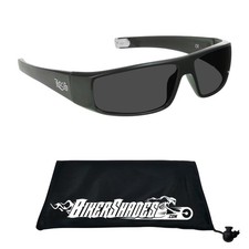 Locs Super Dark Sunglasses Mens Black Lowrider Gangster Cholo Flat Top picture