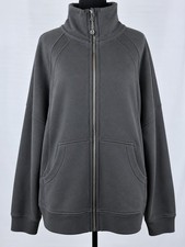 Lululemon black funnel neck jacket/ swestshirt full zip womens size l/ xl picture