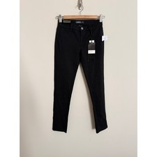 O.S.C. Premium Collection Girls Black Skinny Pants Size 10 NWT picture