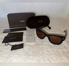 Tom Ford Cary TF58 Polarized UV400 Square Sunglasses Black/Brown 52-20 140 picture