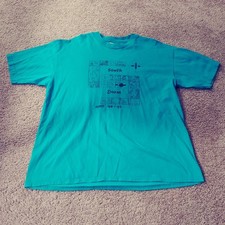 Vintage 96/97 Homecoming T Shirt Hanes Beefy-T Green Single Stitch XL picture
