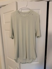 Men’s Lululemon Dry Sense Short Sleeve HACT Size L Heathered Arctic Mint picture