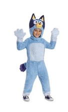 DISGUISE BLUEY DELUXE Toddler BLUEY COSTUME Warm Fleece With Mittens LG 5-6 NWT picture