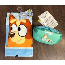 Bluey Bingo Bundle Kids Beach Towel and Life Vest Flotation Swim Puddle Jumper picture