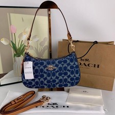 Coach CAF82 Denim/Natural Teri Shoulder Signature Denim Outlet Products picture