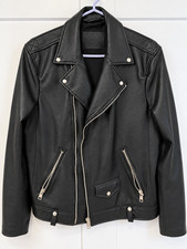 ALLSAINTS Men's Milo Biker Leather Jacker Size L picture