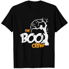 Halloween the boo crew pumpkin friends scary T-shirt picture