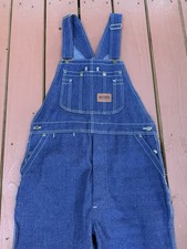 Vintage NOS Wolverine Bib 15 Oz Denim Overalls Size 36x34 Made In USA picture