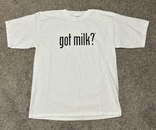 Vintage 90s Got Milk? Logo Promo T-Shirt White Sz XL picture