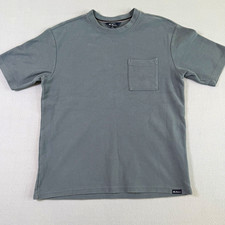 Ben Sherman Men’s Gray Solid Cotton Knit Pocket Crew Neck Tee Shirt Size M picture