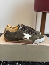 Men Golden Goose Olivie Suede Low Top Sneakers Silver Star picture