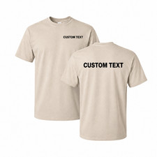 Custom Gildan T-Shirt Personalized Text Logo 1-12 Pack wholesale price Men’s Tee picture