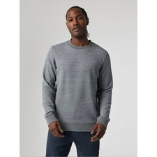 NWT Vuori Men's Cypress Crew Sweatshirt Heather Grey Large (Flaw) V255 picture
