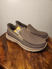 ⚡️ Skechers Pollard Wilfred Hands Free Slip-Ins Foam Taupe US Size 9.5 NEW ⚡️ picture