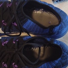 Nike Womens Free 3.0 Flyknit Size 11 636231-014 Blue Black Running Shoe Sneaker  picture
