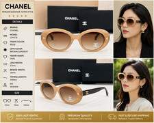 Chanel CH9178 Oval Beige Brown Gradient Sunglasses 53-18-140 WITH NEW CASE picture