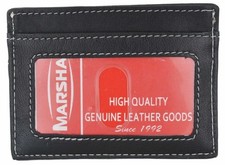 New Genuine Leather Slim Card Holder Wallets For Men - Minimalist picture