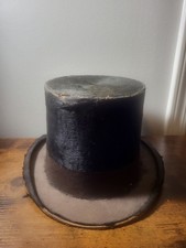 Antique Late 1800s / Early 1900s Disney Times Square New York Black Felt Top Hat picture