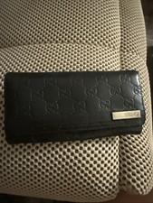 Gucci 449396 Women's Wallet - Black Leather picture