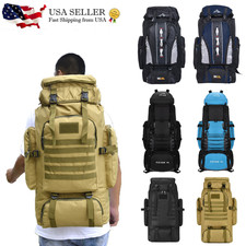 100L Large Tactical Military Backpack Waterproof Rucksack Hiking Laptop Backpack picture