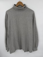 Vintage 90s Nike Turtle Neck Long Sleeve Shirt Men’s XL Gray Golf USA Made picture
