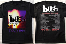 Vtg Bush Band Heavy Cotton Black Full Size Unisex 2 Sided Shirt BT121 picture