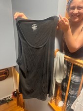 Versace tank top men large black pre-worn slightly damaged vintage black picture