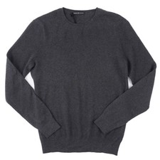 Manrico Classic-Fit Charcoal Gray Midweight Cashmere Sweater S (fits M) NWT picture