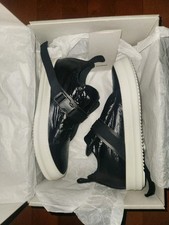 Rare Rick Owens Drkshdw Strap Island Sneaks black nylon Sheen Shoes Mens US 10 picture