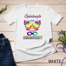 Celebrate Neurodiversity Autism ADHD Awareness Butterfly T-Shirt Unisex T-shirt picture