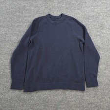 Lululemon Sweater Mens Large Blue Textured Knit Crewneck Pullover Casual Preppy picture