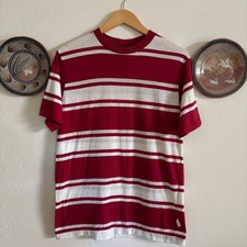 Vintage Deadstock 60's Jantzen Red and White Striped Tshirt picture