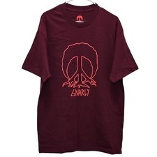 Gnarly T-shirt Skull Tree Roots Graphic Short Sleeve Tee Size Large New Maroon picture
