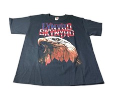 Vintage 2000’s Lynyrd Skynyrd Y2K Bald Eagle Band T Shirt Men's Large NWOT picture