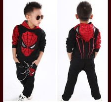 2PCS Toddler Baby Boys Outfit long sleeve Spiderman Top+Pants Casual Clothes set picture