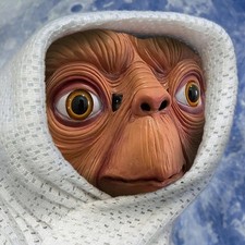 Realistic ET Alien Latex Mask Halloween Carnival Party Movie E.T. the Extra-Terr picture