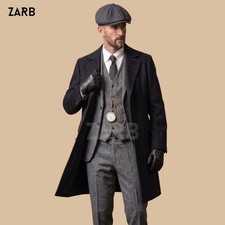 Peaky Blinders Grey Tweed 3 Piece Suit, Thomas Shelby Outfit, Custom Tailored picture