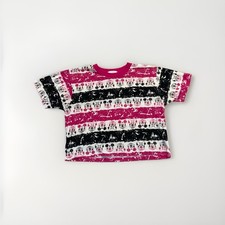 Vintage Mickey Mouse Shirt Youth M AOP Striped 90s 80s Disney Kids picture