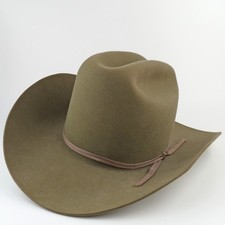 Vintage John B. Stetson 3 xxx Beaver tan brown cowboy hat - Size 7 picture