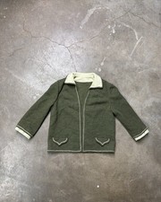 Vintage 1970s 1980s Green Women’s European Trachten Jacket picture