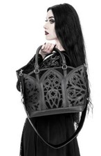 Restyle Gothic Tote Shopper Bag - Catacombs - Witchy Shoulder Handbag Gothic picture