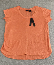 Tahari Size Medium M 100% Linen Tunic Top Lagenlook Relaxed Chic Soft & NWT picture