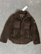 AlO Sherpa Slacker Espresso Boxy Fit Quilted Flap Pockets picture