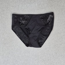 Soma Women Panty Large Black VF Sensuous Lace Hipster NWT picture