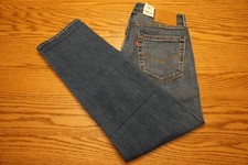 NWT MEN'S LEVI JEANS 502 Multiple Sizes Taper SELVEDGE Premium Denim Blue $128 picture