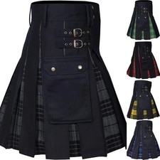 Utility Kilt Kilts Men's for Men Modern Hybrid Cotton & Tartan Kilts Scottish picture