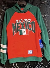 Mexico 🇲🇽 1810 Men Starter 3 Colors Green/White-Red Hoodie  NWT picture