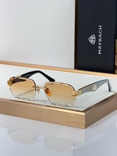 Maybach The Beng Luxury Sunglasses Men Rectangular Rimless Frame 58-18-140 picture