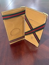 Authentic Vintage Leather Gucci Magic Flip Wallet for Cards / Paper Currency picture