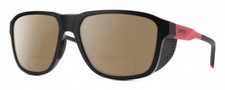 Smith Optic Embark Unisex Polarized BIFOCAL Sunglasses in Black/Horizon Red 58mm picture